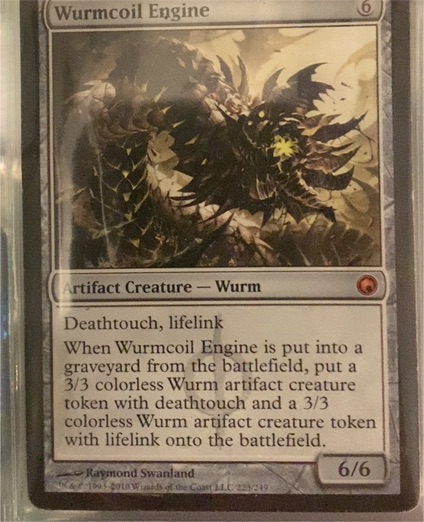2010 Magic: The Gathering #223 Wurmcoil Engine — front
