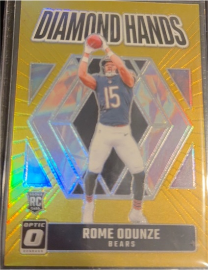 2024 Donruss Optic #1 Rome Odunze Diamond Hands — front