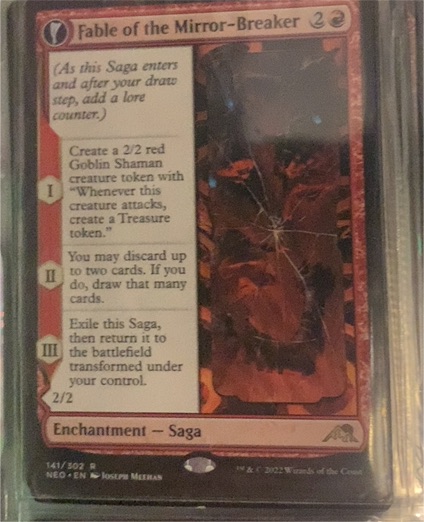 2022 Magic: The Gathering Kamigawa: Neon Dynasty #141 Fable of the Mirror-Breaker — front