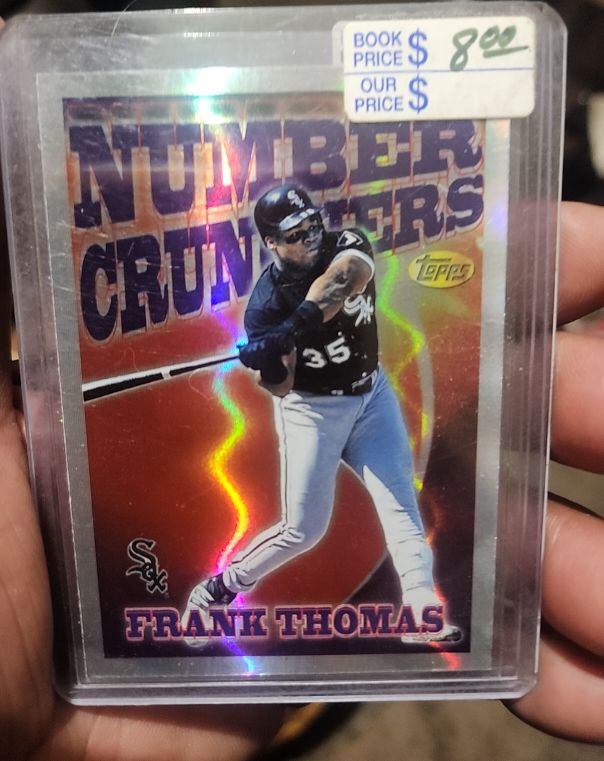 1997 Topps Chrome Season's Best Number Crunchers #SB2 Frank Thomas — front