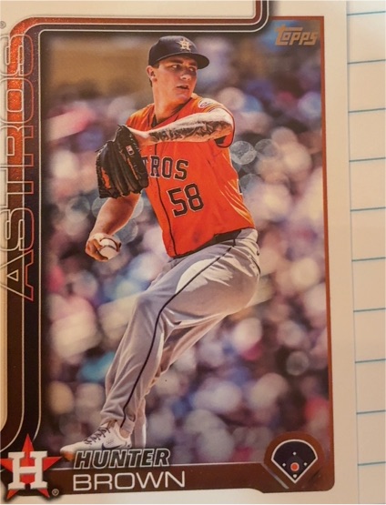 2025 Topps #693 Hunter Brown Houston Astros — front