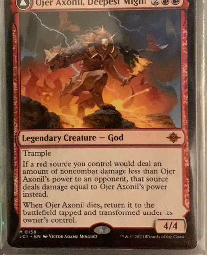2023 Magic: The Gathering LCI #0158 Ojer Axonil, Deepest Might — front