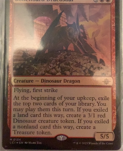2023 Magic: The Gathering #0134 Bonehoard Dracosaur — front
