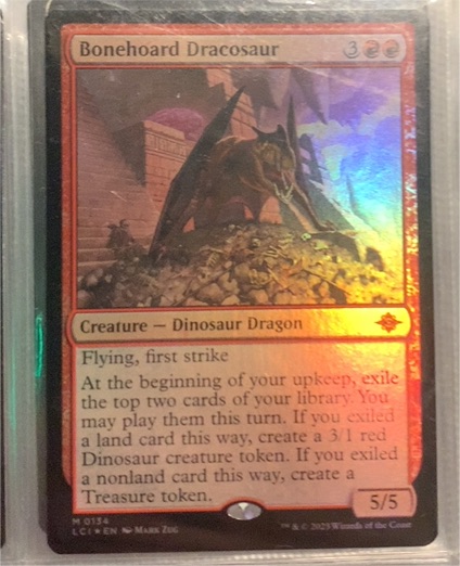 2023 Magic: The Gathering LCI #134 Bonehoard Dracosaur — front