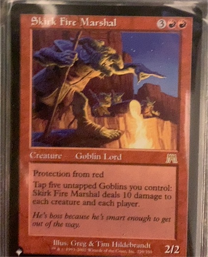 2002 Magic: The Gathering Onslaught #229 Skirk Fire Marshal — front