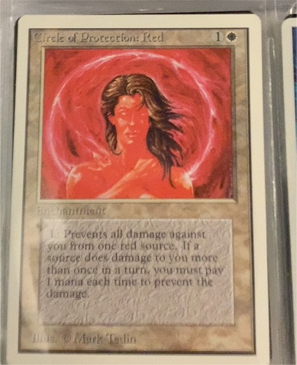 1993 Magic: The Gathering #Circle of Protection: Red — front