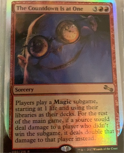 2017 Magic: The Gathering #80 The Countdown Is at One — front