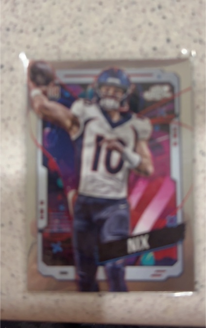 2024 Topps Chrome Cosmic #127 Bo Nix — front