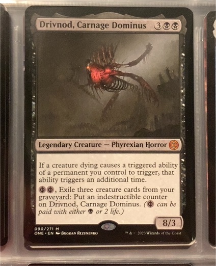2023 Magic: The Gathering #090 Drivnod, Carnage Dominus — front