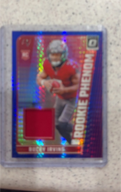2024 Panini Donruss Optic Rookie Phenom Blue Hyper Patch #RPB-BIG Bucky Irving — front