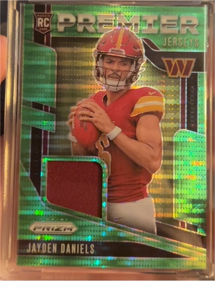 2024 Panini Prizm Premier Jerseys #PJ-JDS Jayden Daniels — front
