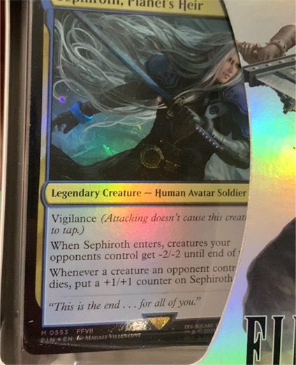 Sephiroth, Planet's Heir M0553 FFVI Magic: The Gathering — front