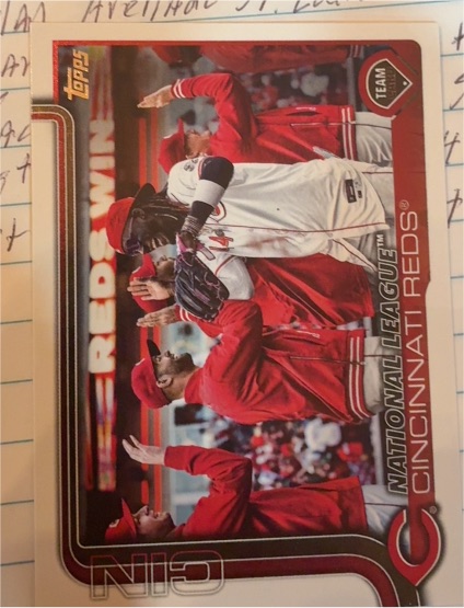 2025 Topps #99 Cincinnati Reds Team Card — front