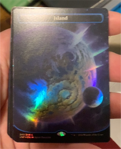 2023 Magic: The Gathering Island 492 Galaxy Foil — front