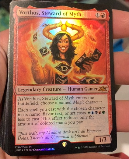2022 Magic: The Gathering Unfinity #126 Vorthos, Steward of Myth — front