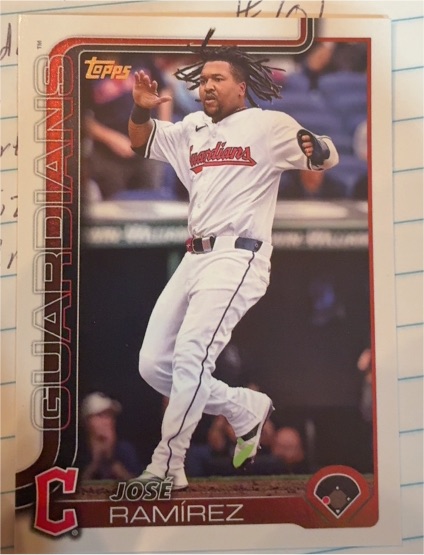 2025 Topps Series 1 #77 José Ramírez — front