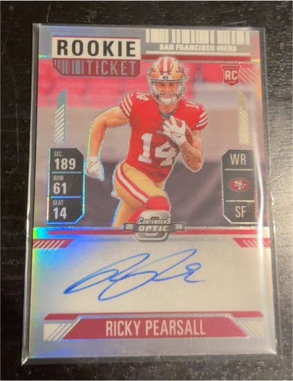 2024 Panini Contenders Optic Rookie Ticket #109 Ricky Pearsall — front