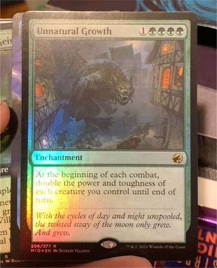 2021 Innistrad: Midnight Hunt #206 Unnatural Growth — front