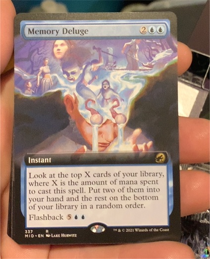 2021 Magic: The Gathering #337 Memory Deluge — front