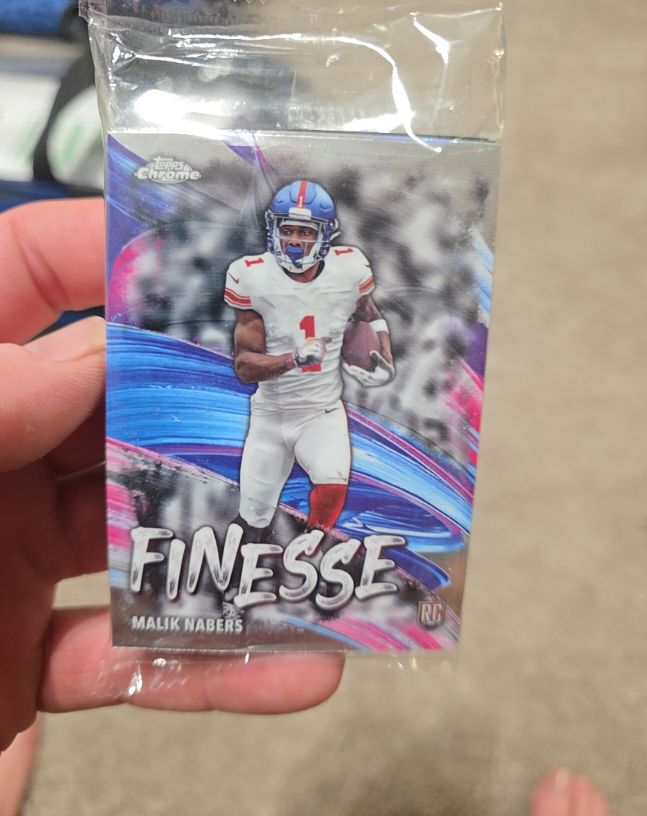 2024 Topps Chrome Football Finesse #F-6 Malik Nabers — front
