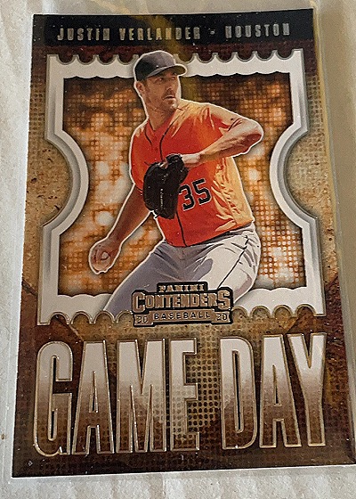 2020 Panini Contenders Game Day #GD-6 Justin Verlander — front