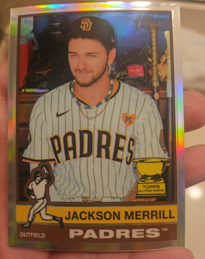 2025 Topps Heritage #422 Jackson Merrill — front