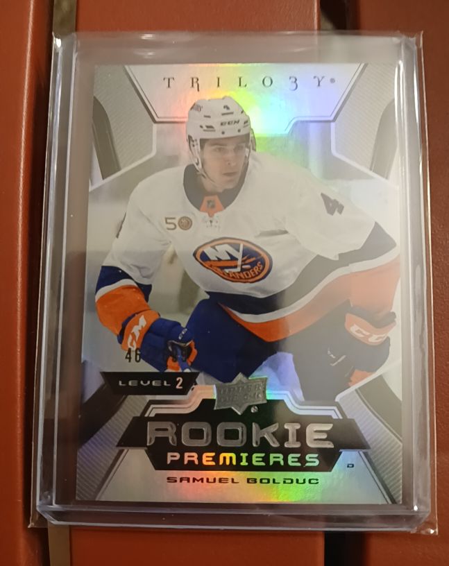 2023-24 Upper Deck Trilogy #159 Samuel Bolduc Rookie Premieres Level 2 — front