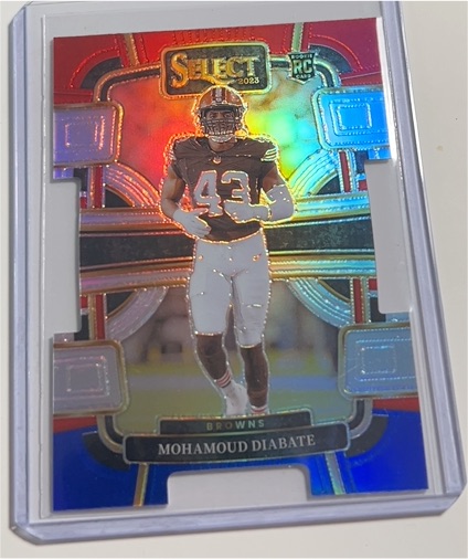 2023 Panini Select Red White & Blue Die Cut #23 Mohamoud Diabate RC — front