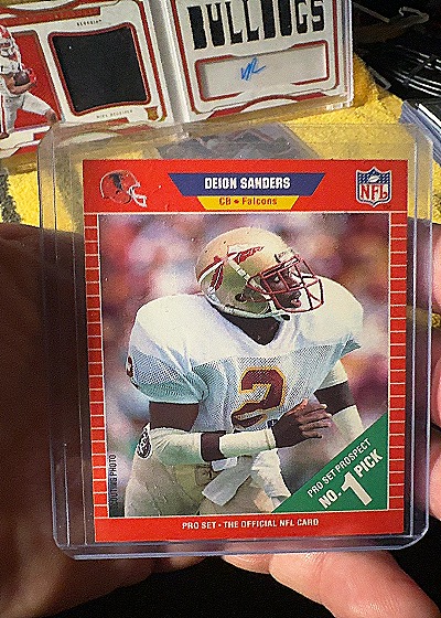 1989 Pro Set #486 Deion Sanders — front