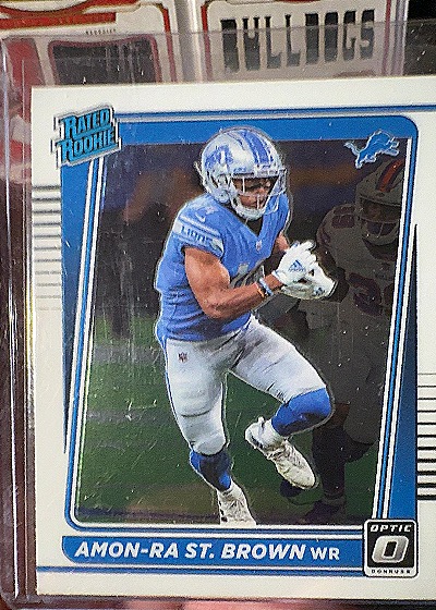 2021 Donruss Optic #228 Amon-Ra St. Brown — front