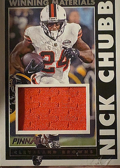2024 Panini Encore Winning Materials #WM-NCB Nick Chubb — front