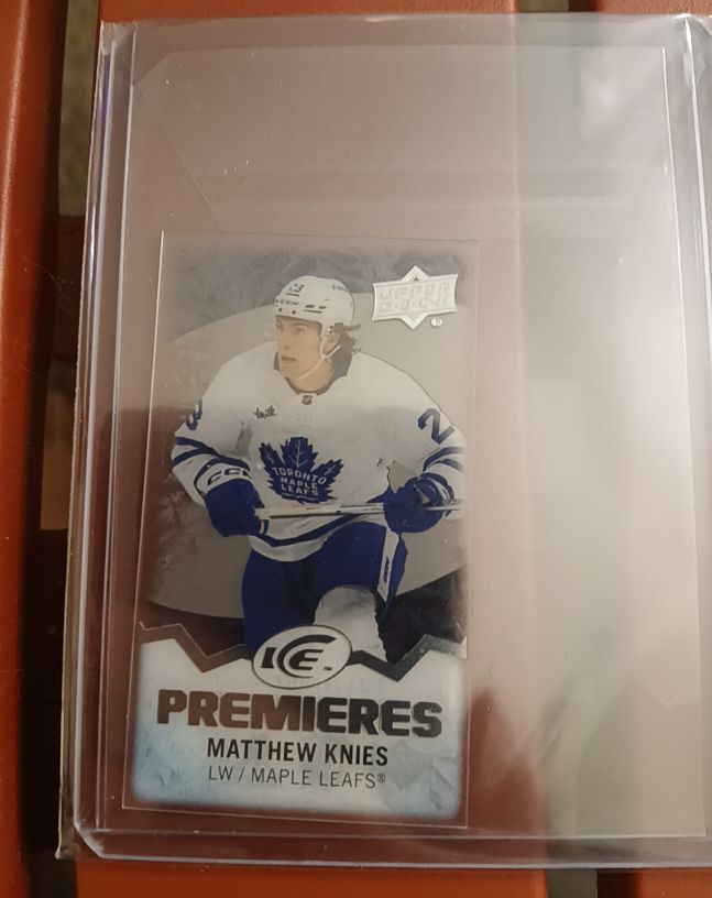 2023-24 Upper Deck Ice #MI-20 Matthew Knies Premieres Mini Rookie — front