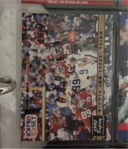 1990 Pro Set #342 Giants End 49ers' Reign Matt Bahr — front
