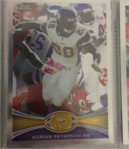 2012 Topps Chrome #158 Adrian Peterson — front