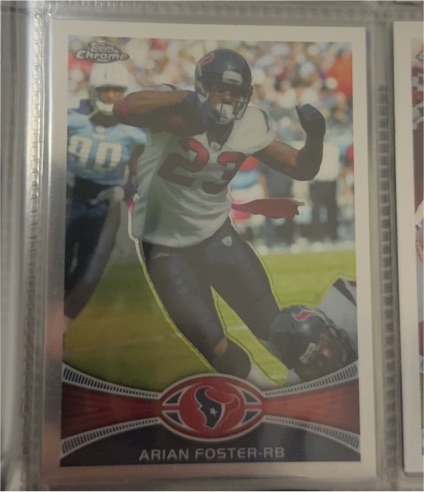 2012 Topps Chrome #206 Arian Foster — front