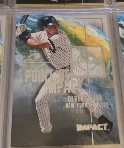 2000 Fleer Impact Point of Impact #PI5 Derek Jeter — front