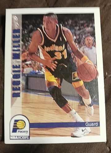 1992-93 NBA Hoops #92 Reggie Miller — front
