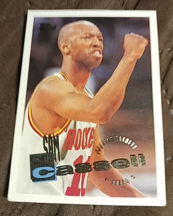 1995-96 Topps #121 Sam Cassell Houston Rockets — front