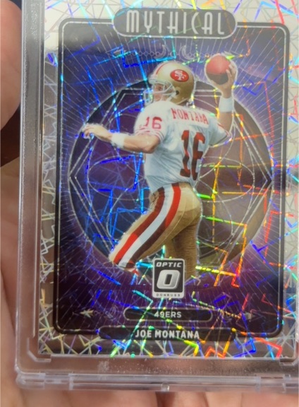 2021 Donruss Optic Mythical #MY-16 Joe Montana — front
