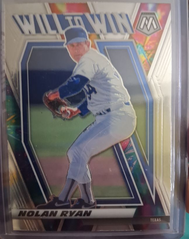 2021 Panini Mosaic Will to Win #WTW9 Nolan Ryan — front