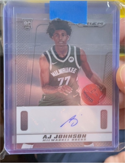 2024-25 Panini Prizm Deca Rookie Signatures AJ Johnson — front