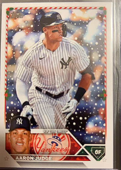 2023 Topps Holiday #H1 Aaron Judge — front