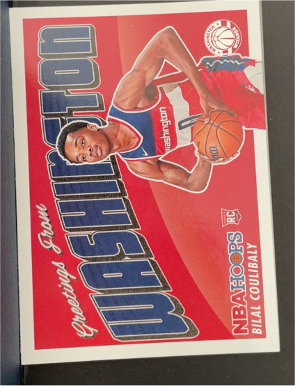 2023-24 Panini NBA Hoops Rookie Greetings #9 Bilal Coulibaly — front
