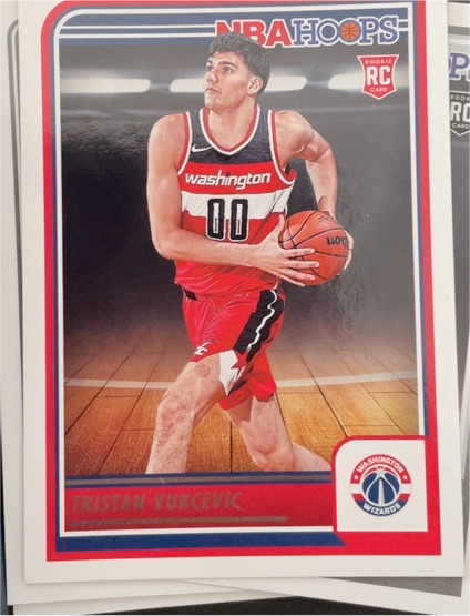 2023-24 Panini NBA Hoops #254 Tristan Vukcevic — front
