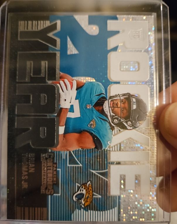 2024 Panini Contenders Football #15 Brian Thomas Jr Rookie of the Year — front