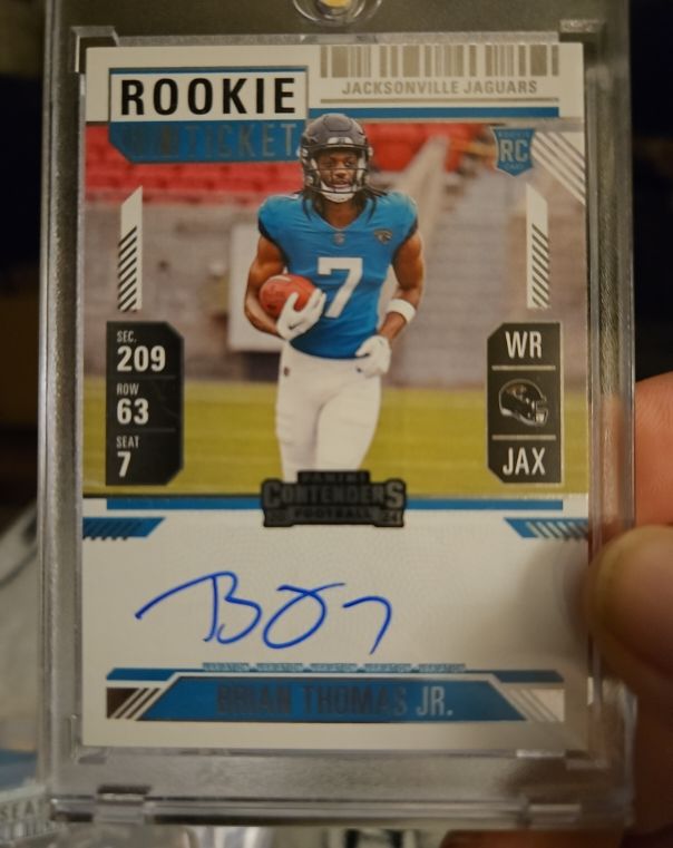2024 Panini Contenders Rookie Ticket #RC Brian Thomas Jr. — front