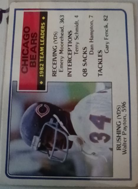 1983 Topps #28 Walter Payton — front