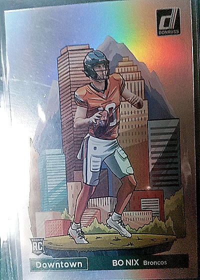 2024 Panini Donruss Downtown! #19 Bo Nix — front