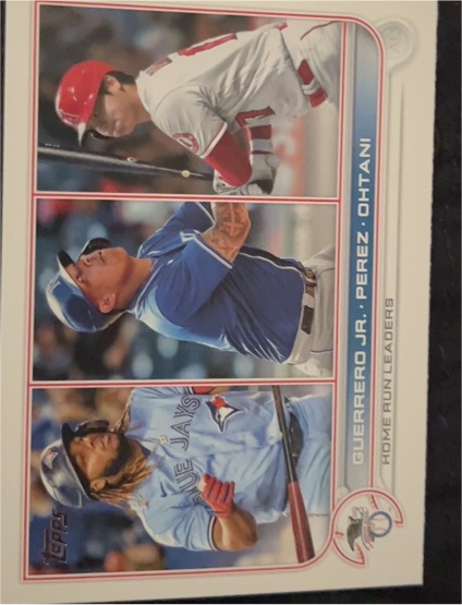 2022 Topps #48 Guerrero Jr./Perez/Ohtani — front
