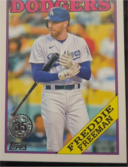 2023 Topps #T88-59 Freddie Freeman 1988 Topps Baseball 35th Anniversary — front